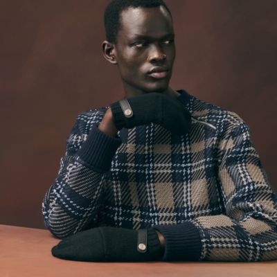 Men's cashmere hats and leather gloves | Hermès USA